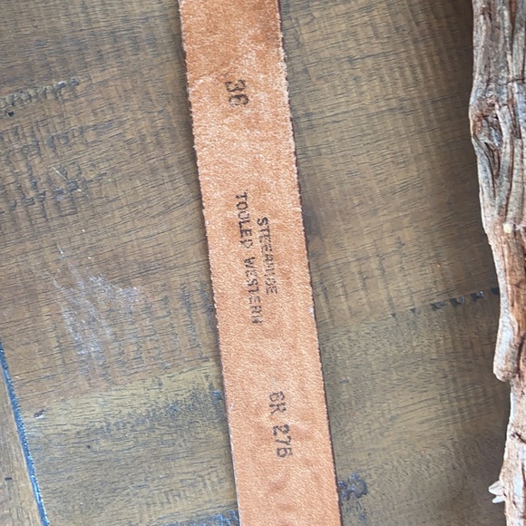 Vintage belt with copper/leather buckle - Picture 6 of 6